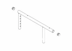 Flash Sale 🎁 Full Length Arm Tube Assembly With Plug Buttons For Invacare Power Chairs 🎉